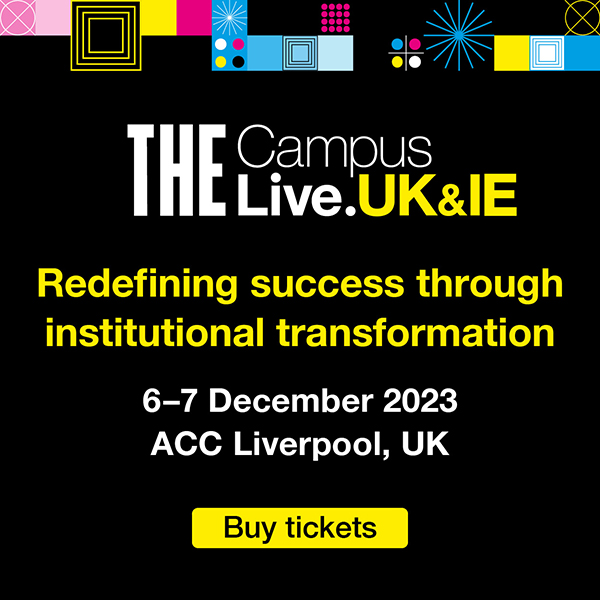 Promo image for Campus Live event - black and red graphic with the dates of the event 6-7 December